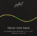 SEO - Custom Morse Code Bracelet, Never Look Back | Breakup, Divorce & Moving On Gift | Hidden Message Jewelry