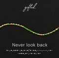 Custom Morse Code Bracelet, Never Look Back | Breakup, Divorce & Moving On Gift | Hidden Message Jewelry