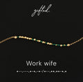 Custom Morse Code Bracelet, Work Wife | Coworker & Office BFF Gift | Hidden Message Jewelry
