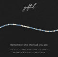 Custom Morse Code Bracelet, Remember Who The Fuck You Are | Self Empowerment & Confidence Gift | Hidden Message Jewelry