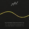 Custom Morse Code Bracelet, Your Friendship Means the World to Me | Best Friend Gift | Hidden Message Jewelry
