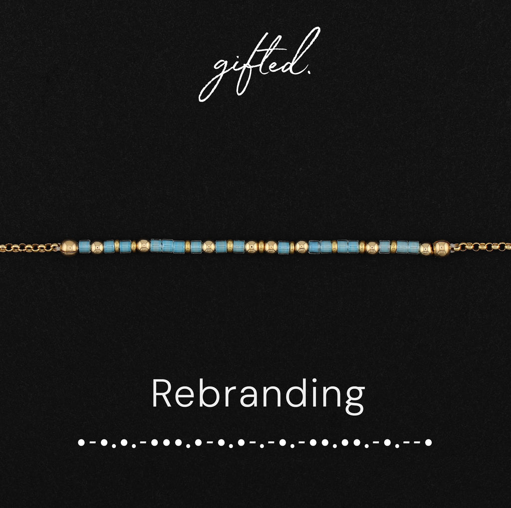 Custom Morse Code Bracelet, Rebranding | Self Empowerment & Glow Up Gift | Hidden Message Jewelry