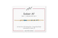 Custom Morse Code Necklace, Sober AF | Sobriety Recovery Gift | Hidden Message Jewelry