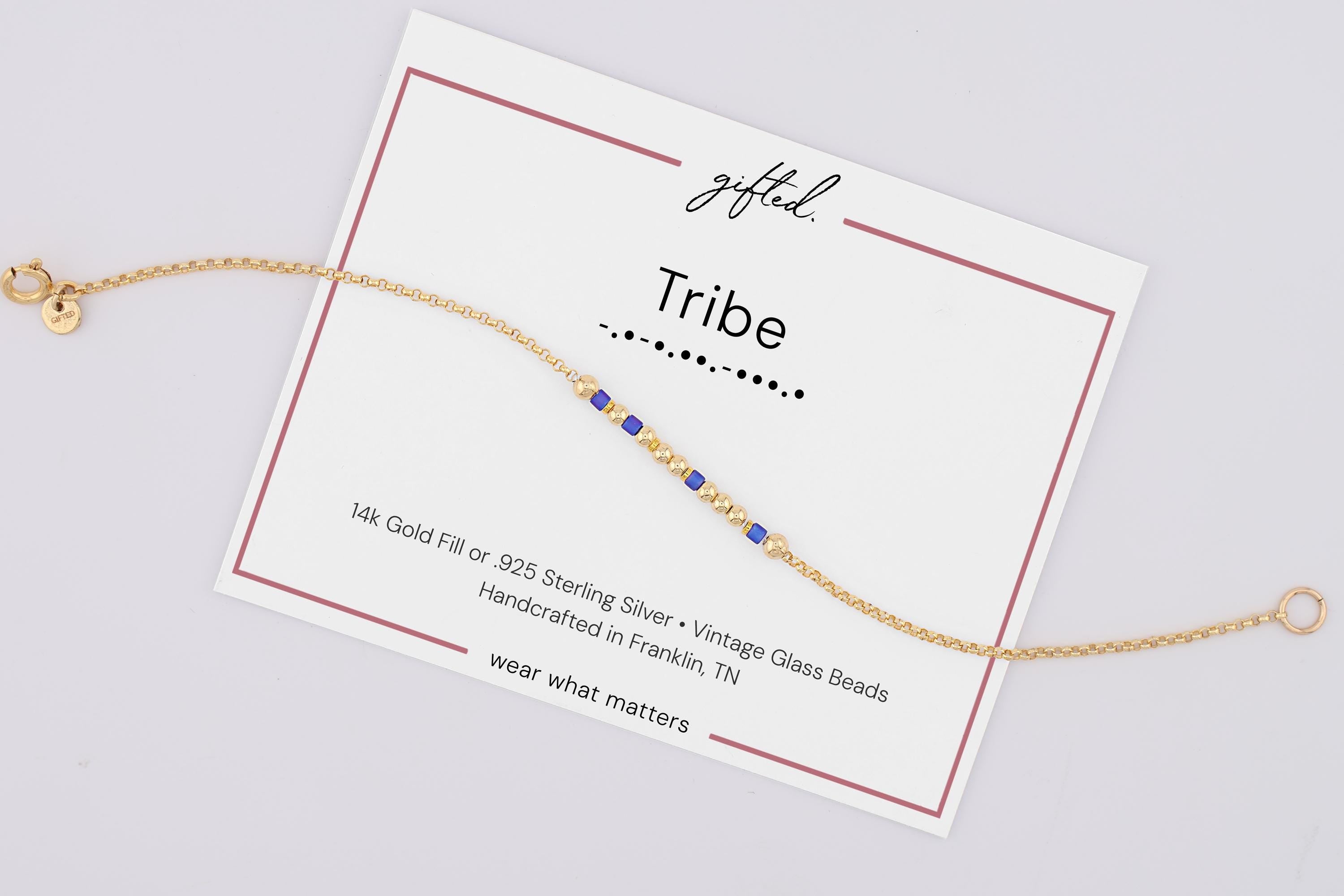 Custom Morse Code Bracelet, Tribe Gift | Chosen Family Bracelet | Hidden Message Jewelry
