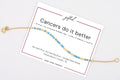 Custom Morse Code Bracelet, Cancers Do It Better | Cancer Star Sign Birthday Gift for the Crab | Hidden Message Jewelry