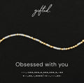Custom Morse Code Bracelet, Obsessed With You | Best Friend, Partner & My Person Gift | Hidden Message Jewelry