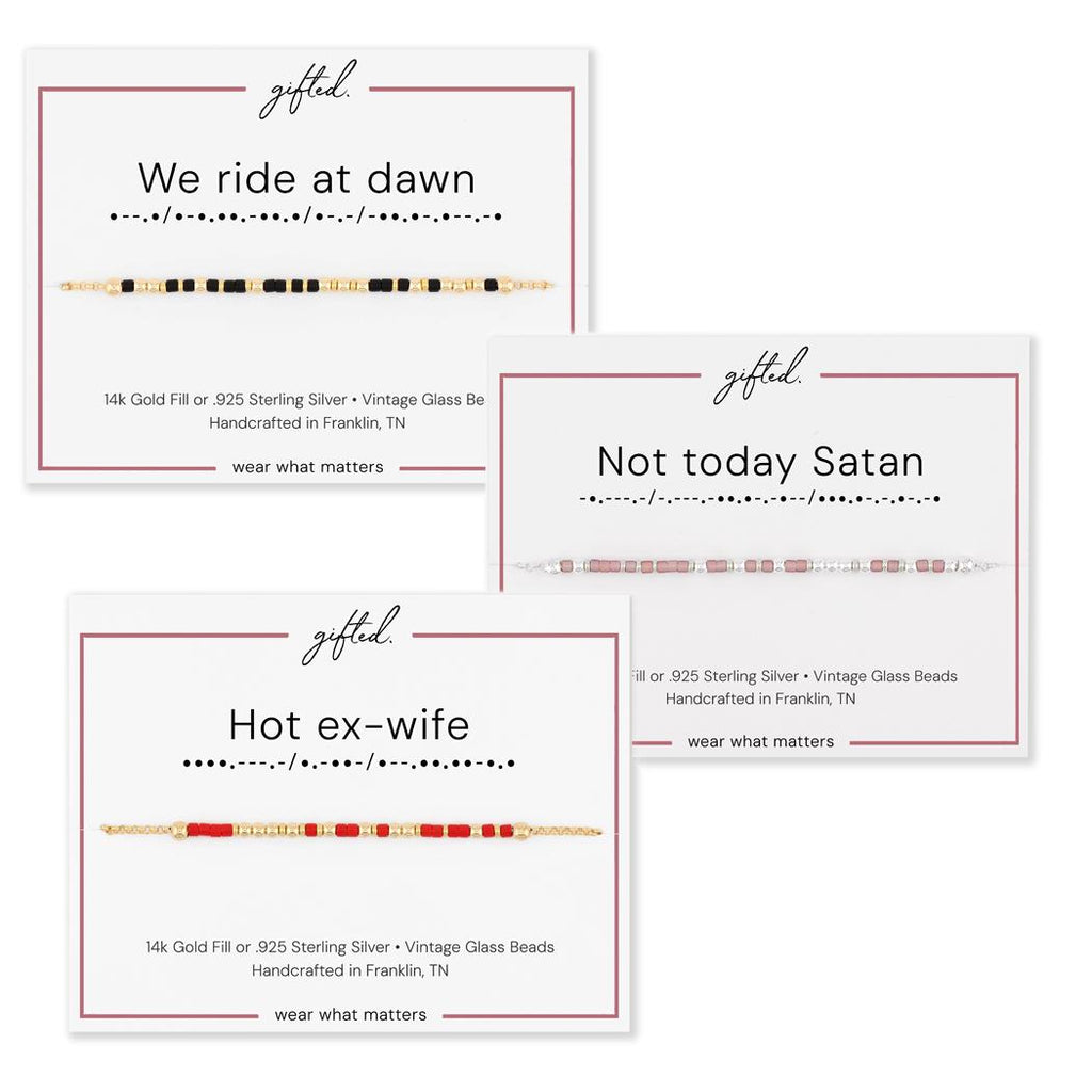 Custom Morse Code Necklace, CHOOSE YOUR MESSAGE | xxxxxxxxxxxxxxx | Hidden Message Jewelry